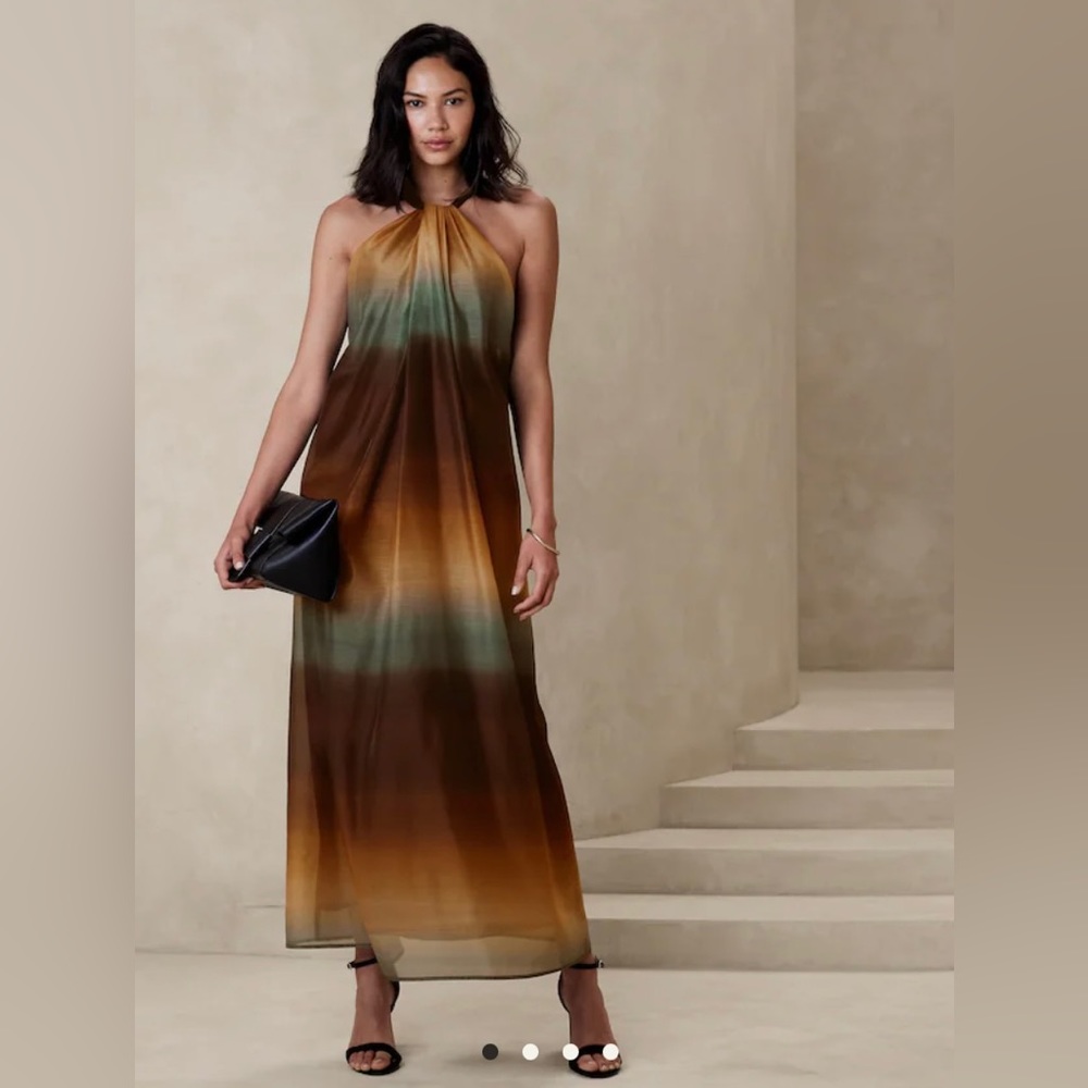 NWT Banana Republic Factory Organza Maxi Dress